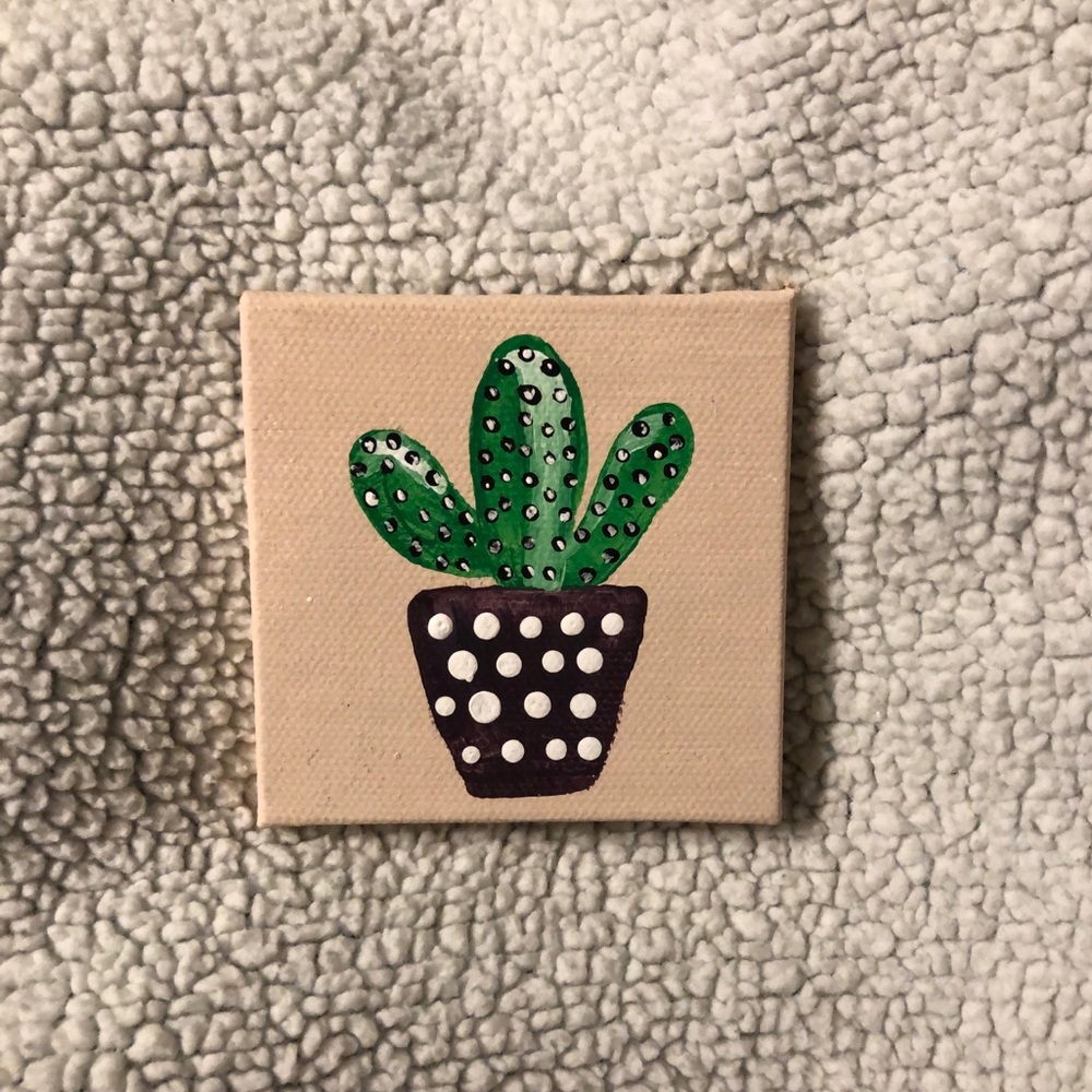 2inch x 2inch Canvas; Original painting